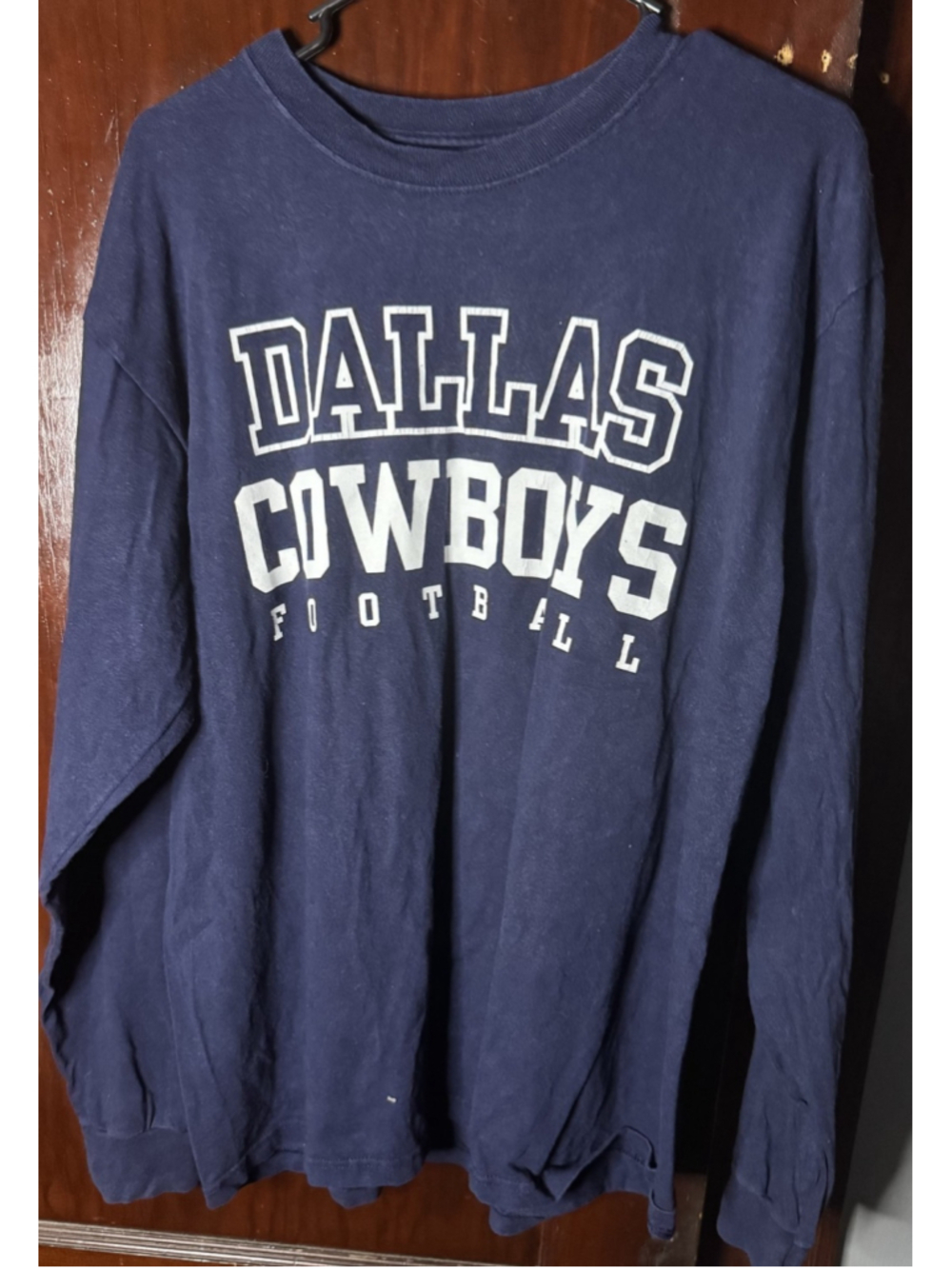 Dallas Cowboys Vintage Reebok Long Sleeve T-Shirt Blue Men Sz L